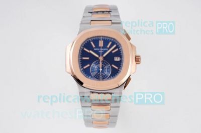 Patek Philippe Nautilus Chronograph Two Tone Replica Watch 3K Factory